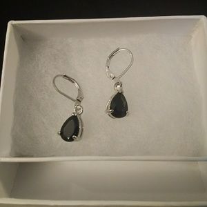 Black Sapphire Earrings